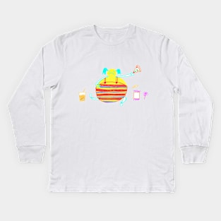 Fat kid Kids Long Sleeve T-Shirt